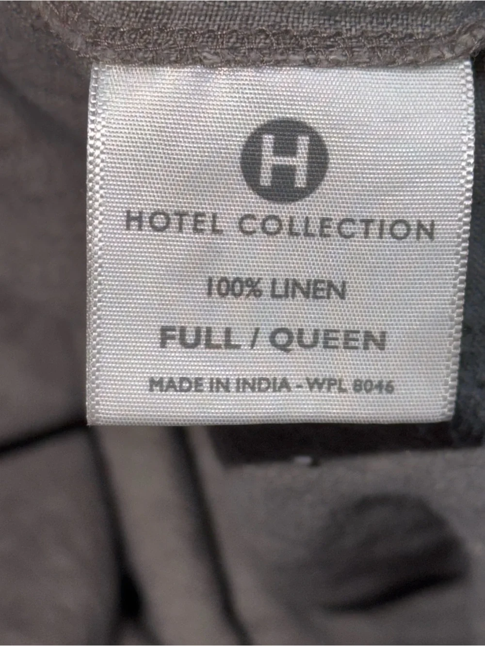HOTEL COLLECTION FULL/QUEEN DUVET COVER 100% LINEN